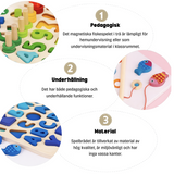 Woods™ - Montessori lekbräda i trä | Utveckla dina kognitiva färdigheter