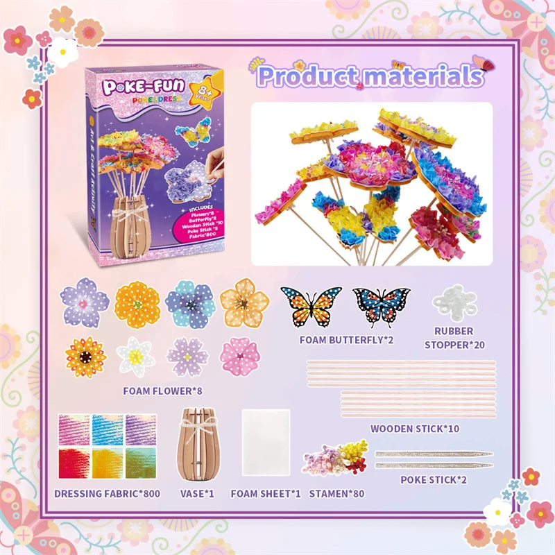 DIY Flower Poke Art – Kreativt & lärorikt – Blomsterpysselpaket