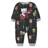 WarmBuddy – Söt & mjuk – Babyoverall i fleece med seriefigurmotiv