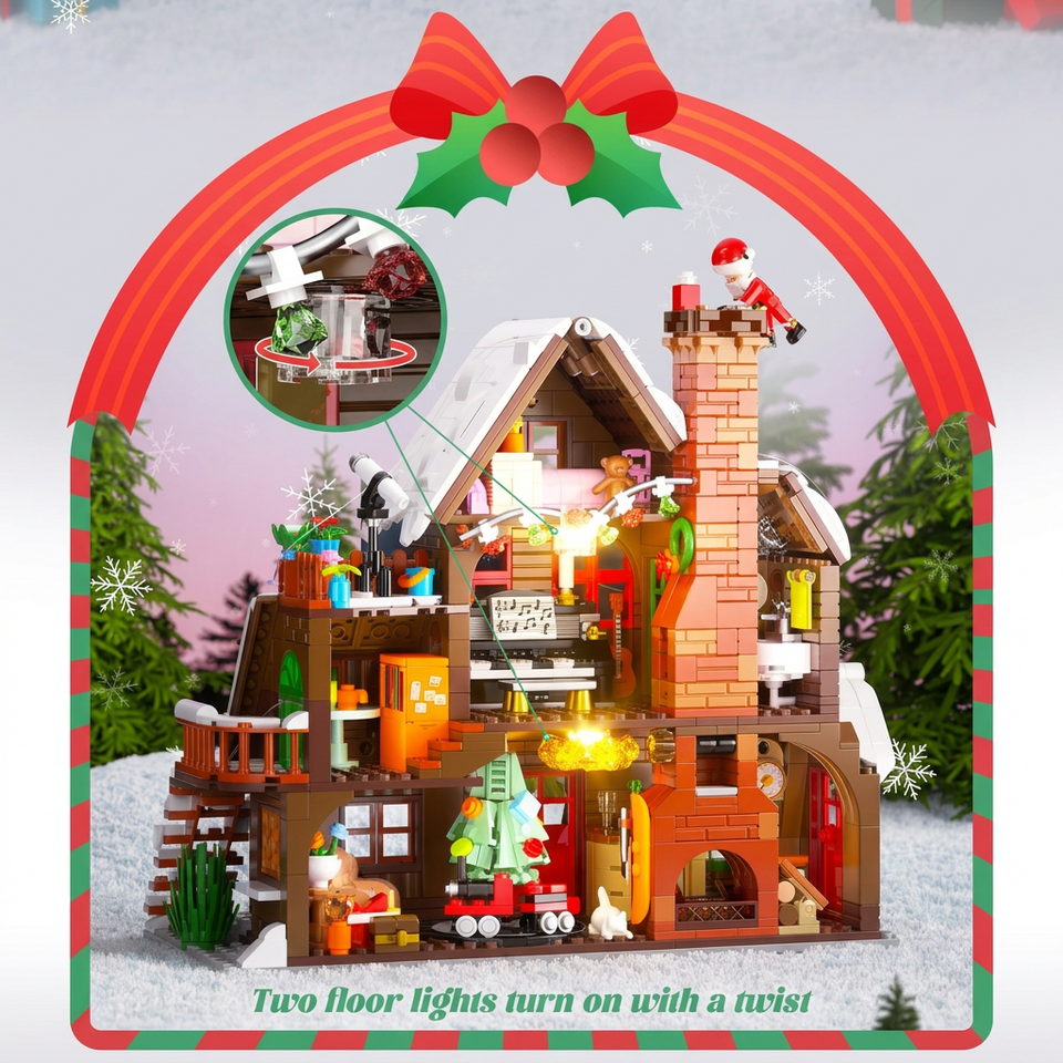 ChristmasHome – Festligt & kreativt – Byggsats för julhus