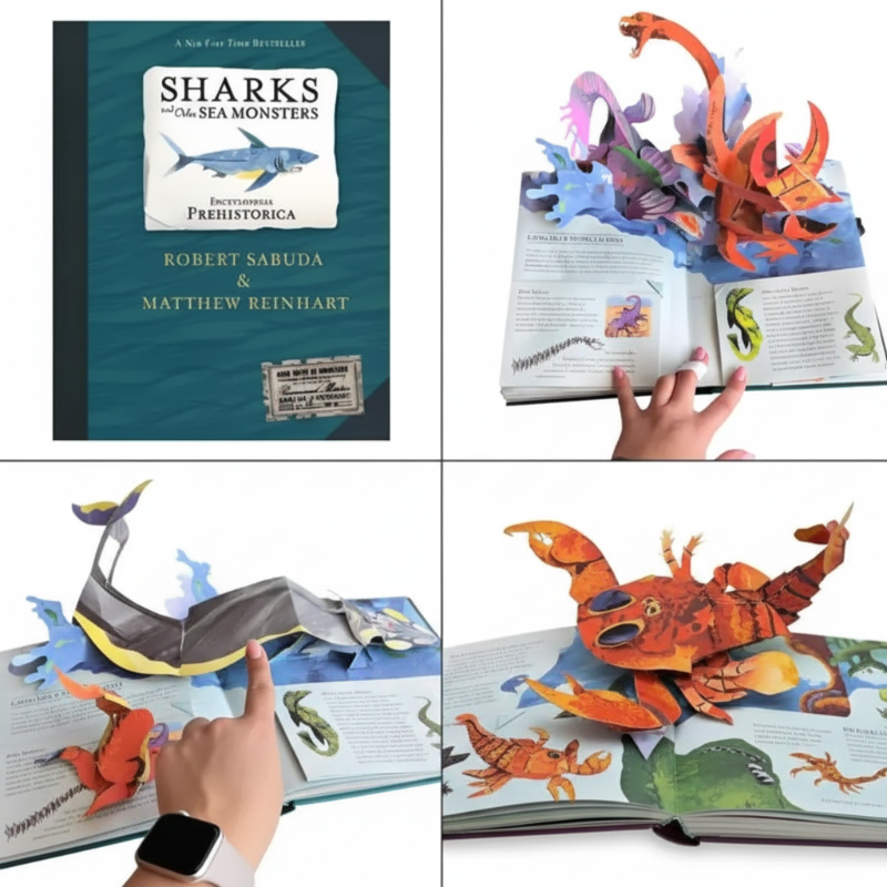 JurassicKids – Spännande & lärorikt – Pop-up-bok: 3D-encyklopedi om dinosaurier