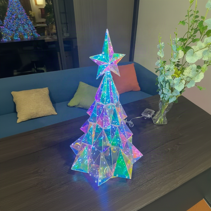 CrystalGlow – Festligt och stämningsfullt – Dekorativ LED-julgran