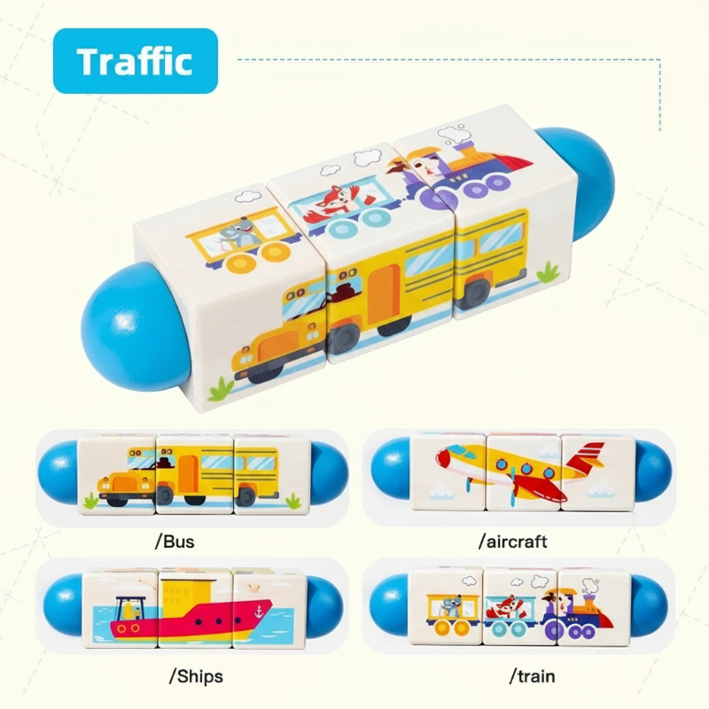 WoodiTurn – Lärorikt & Roligt – Roterande pussel