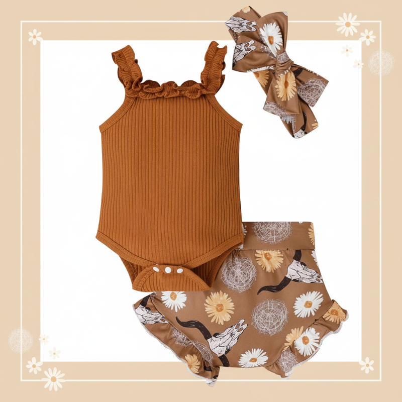 Baby Girl Summer Outfit – Sött & luftigt – Klädset för bebisar