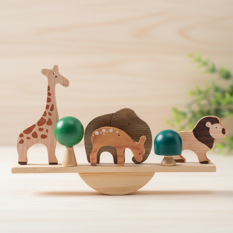 Wooden Forest Blocks – Kreativitet & utveckling – Byggklossar i trä