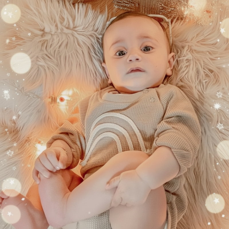 SnuggleHue – Mjuk och bekväm – Regnbågsfärgad babybody