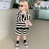 LittleStyle – Mjukt och bekvämt – Randigt Comfy-set i bomull