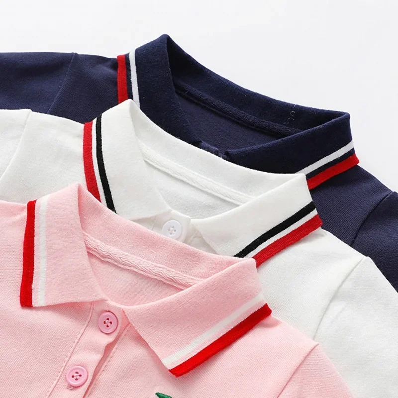 PetitJoy – Bekväm och stilfull – Poloklänning med körsbärsmönster