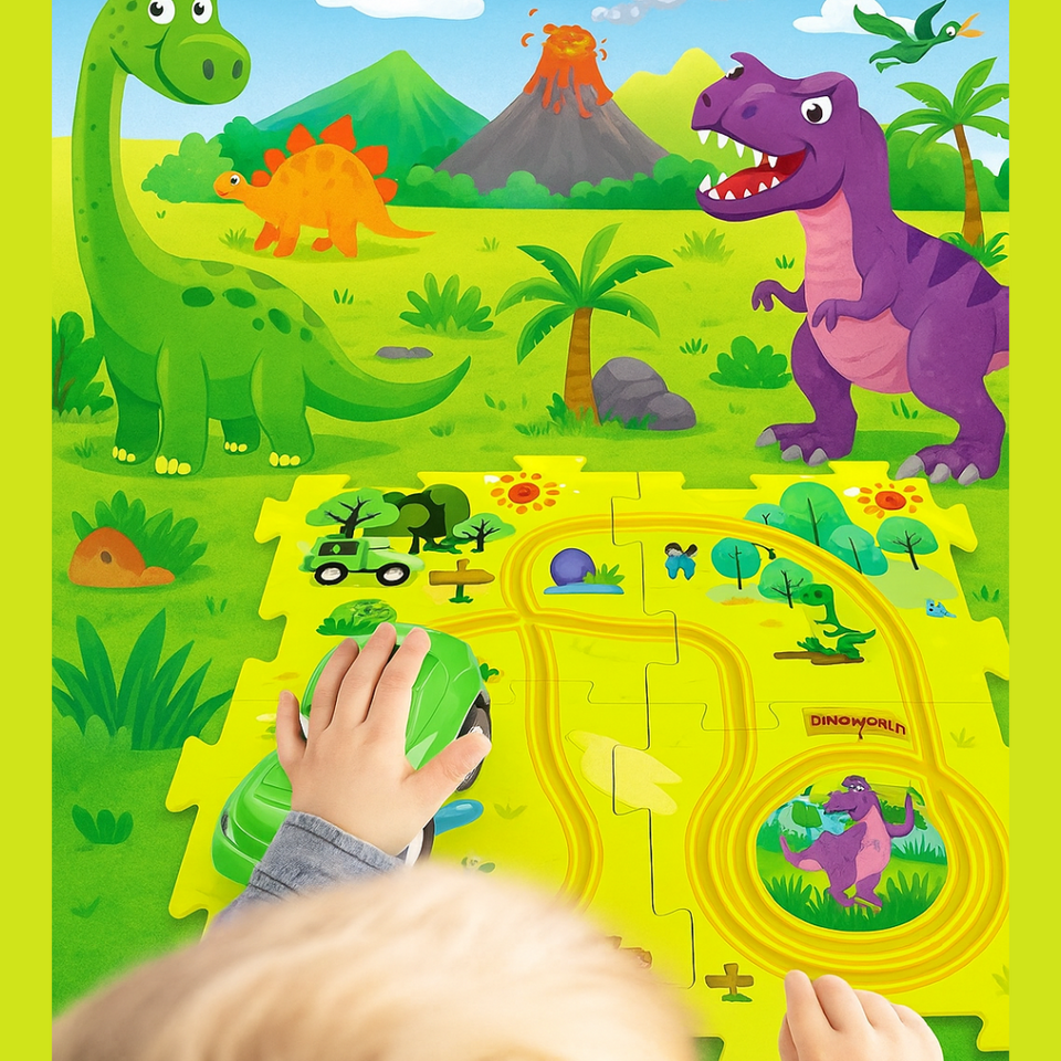 Car Track™ - Bygg, lek och upptäck - Set med leksaksbilar