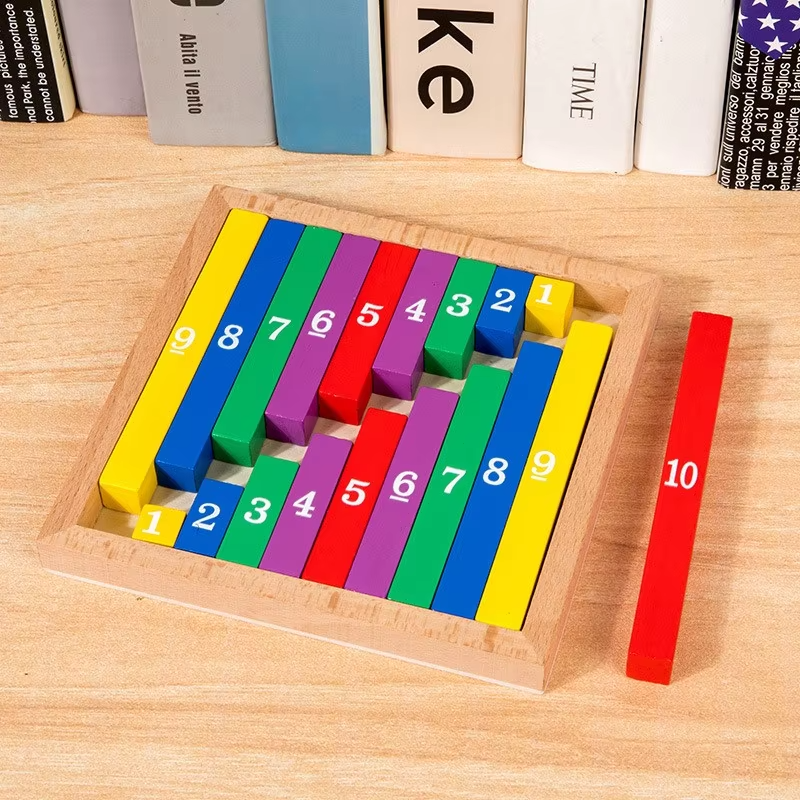 TinyMath – Lärorikt & pedagogiskt – Räknebräda i trä med siffror