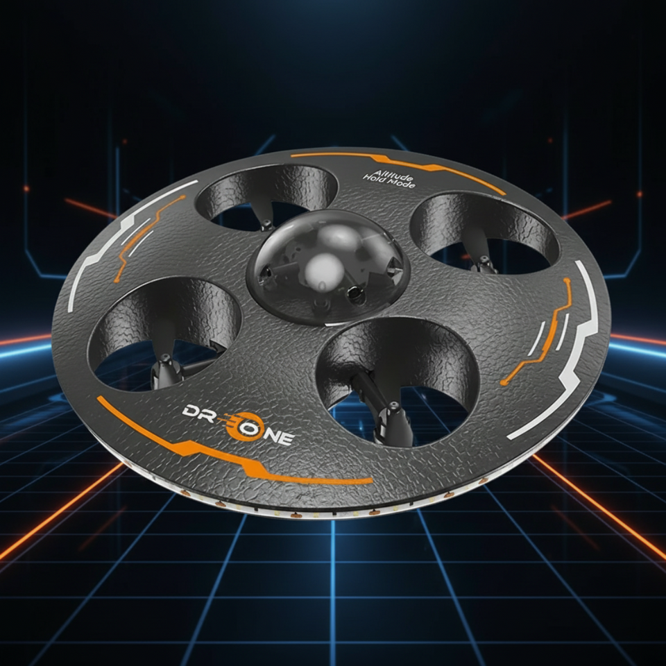 AeroQuest – LED & RC – Svävande UFO-drönare