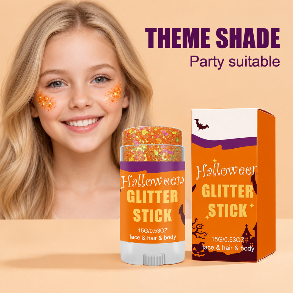 GlitterPop – Glittrande & festligt – Halloween-glitterstift för ansikte, hår och kropp