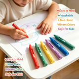 DoodleBath – Färgglatt & lekfullt – Set med 6 badkritor