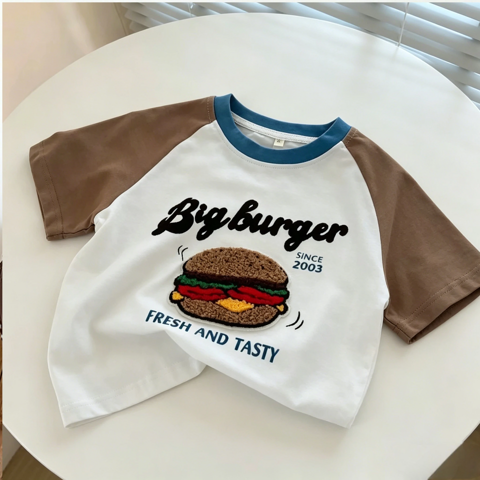 StreetBoy – Coolt & bekvämt – Barn-T-shirt med raglanärmar och tryck