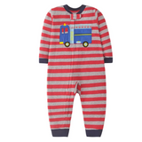 WarmBuddy – Söt & mjuk – Babyoverall i fleece med seriefigurmotiv