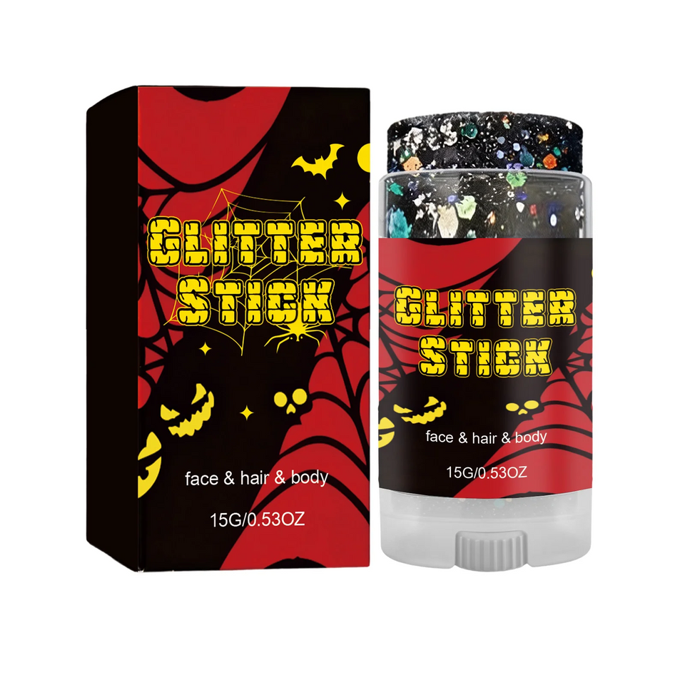 GlitterPop – Glittrande & festligt – Halloween-glitterstift för ansikte, hår och kropp