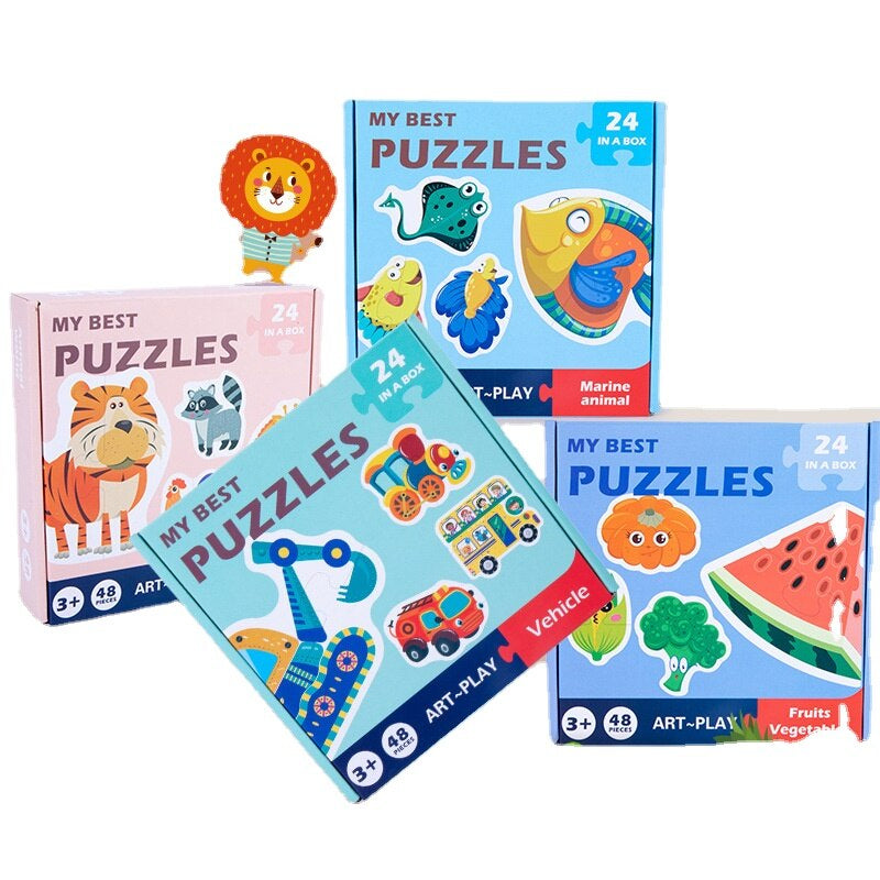 Puzzle Cards™ - Pedagogiskt pusselskoj - Pussel