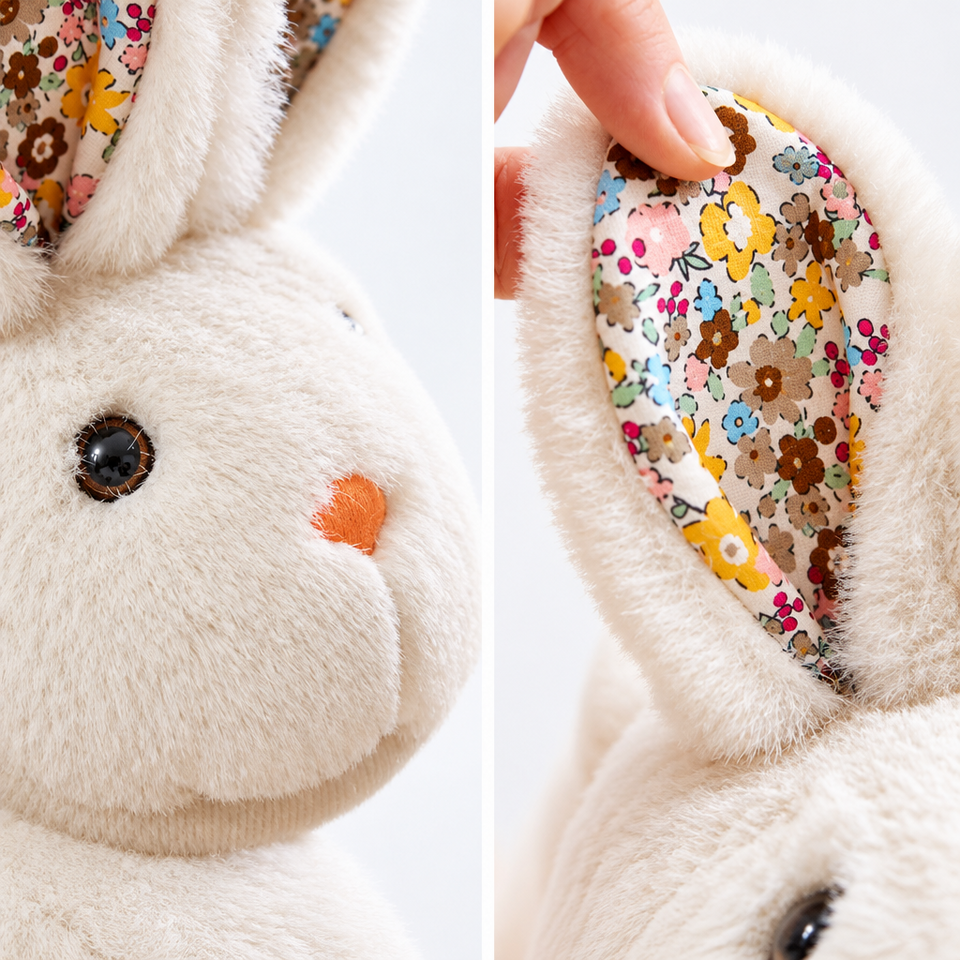 BunnyToes – Mjuka & varma – plyschiga kanintofflor
