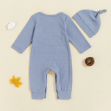 CuddleBaby – Hej, jag är ny här – Set med babyoverall och mössa