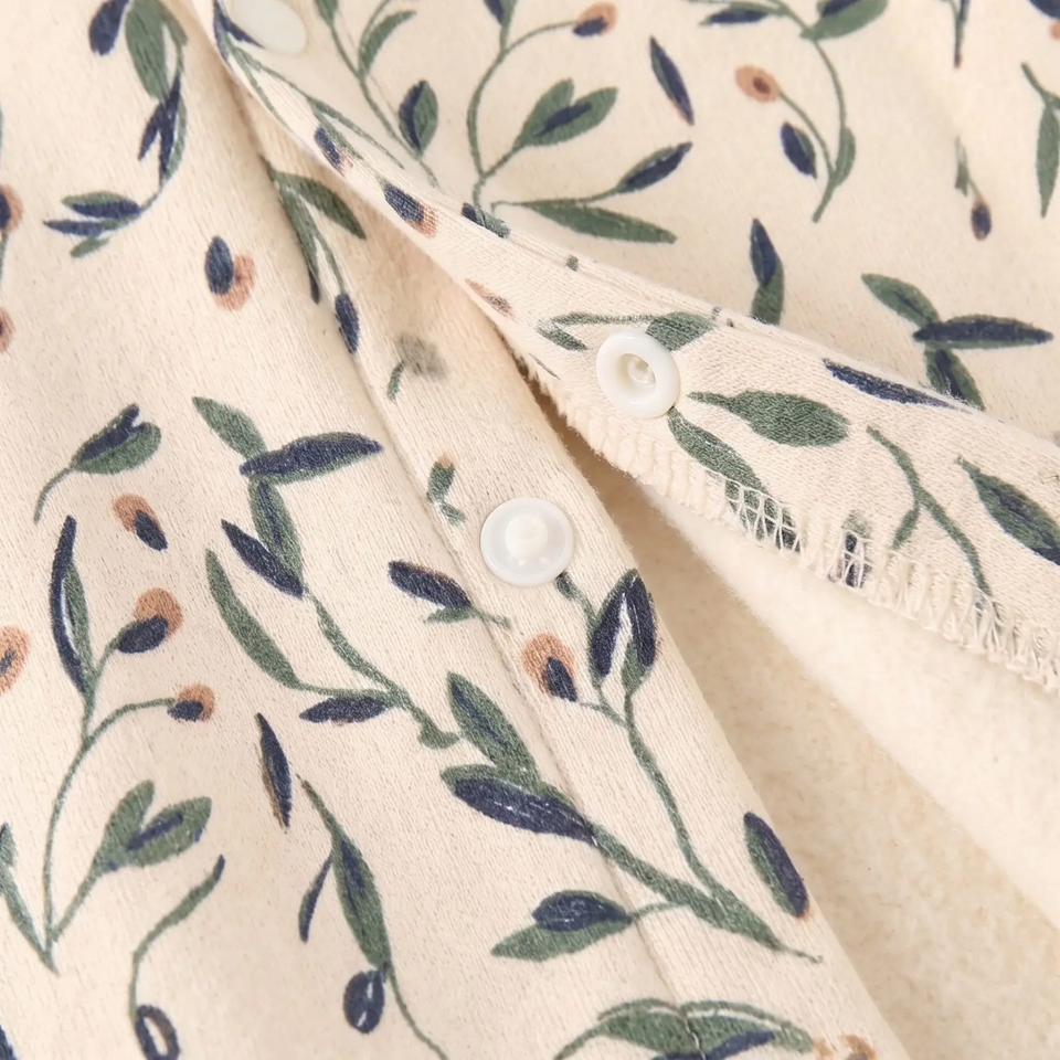 FloraCozy – Mjuk & varm – Vinterbody för flickor med blommor