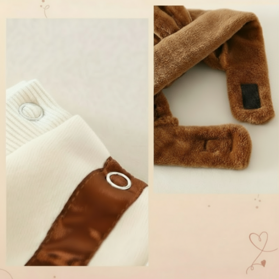 MiniSnow – Mysig & Skyddande – Plyschoverall & Mössa