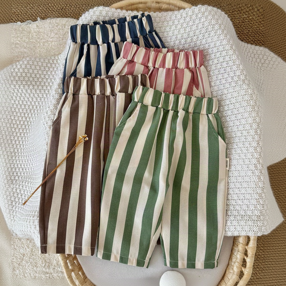 SoftStripe – Mjuka och bekväma – babybyxor med randigt mönster