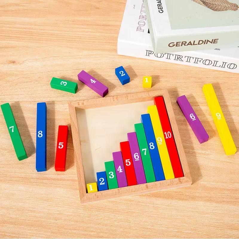 TinyMath – Lärorikt & pedagogiskt – Räknebräda i trä med siffror