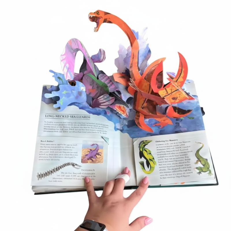 JurassicKids – Spännande & lärorikt – Pop-up-bok: 3D-encyklopedi om dinosaurier