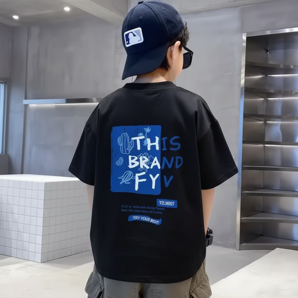 BrightTees – Bekväm och färgglad – T-shirt med tryck