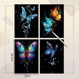 GlowArt – Glow-in-the-dark – Skrapkortsset