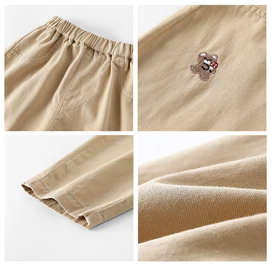 LittlePatch – Mjuka och bekväma – barnbyxor med broderade detaljer
