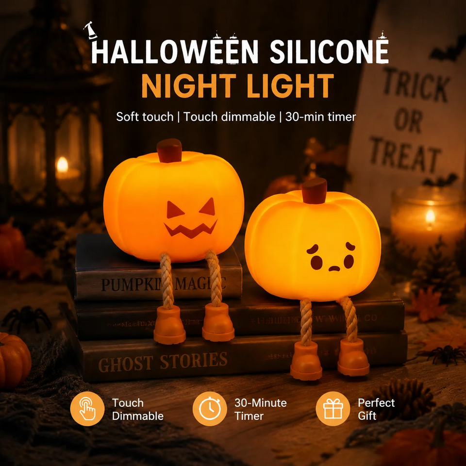 SpookyLamp – Gulligt & stämningsfullt – Halloween-nattlampa