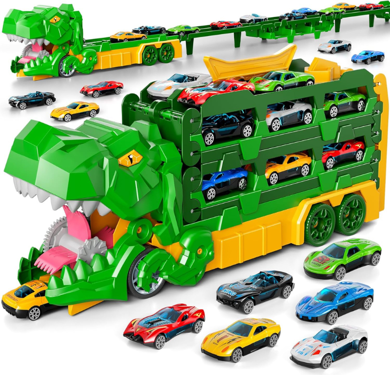 JurassicTruck™ – Cool & rolig – hopfällbar dinosaurietransportvagn