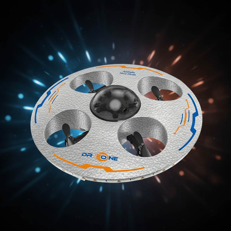AeroQuest – LED & RC – Svävande UFO-drönare