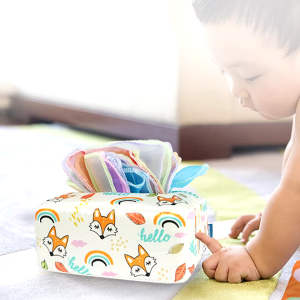 KleurenKracht – Utveckling & sinnen - Montessori sensorisk pappersnäsduksask