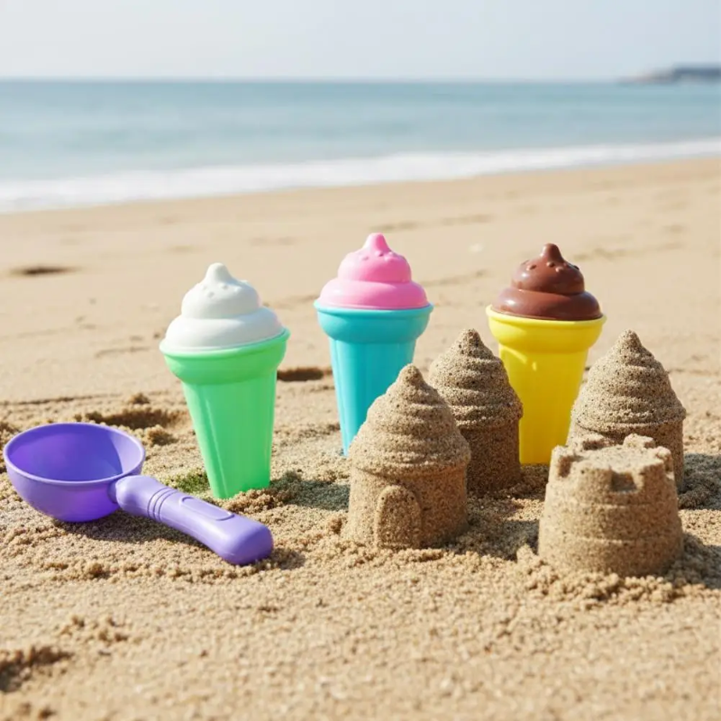BeachFun – Sandlek & Kreativitet – Strand- och glasskop-lekset
