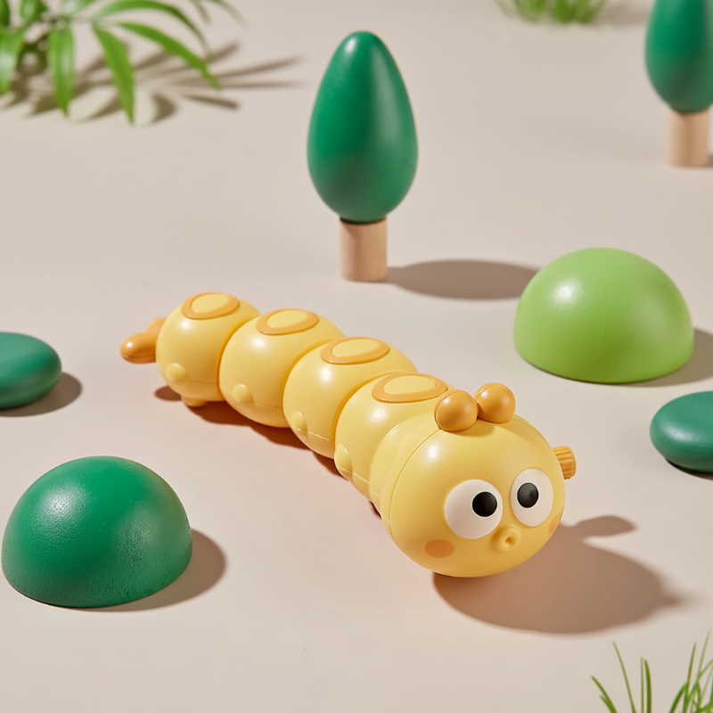 Wind-Up Caterpillar – Lekfullt & rörligt – Kryp-leksaker