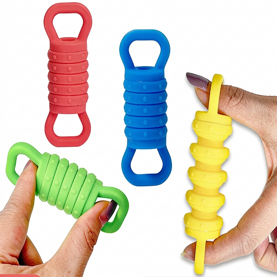 Plungy – Elastiska & sensoriska – Fidget-leksaker i silikon (4-pack)