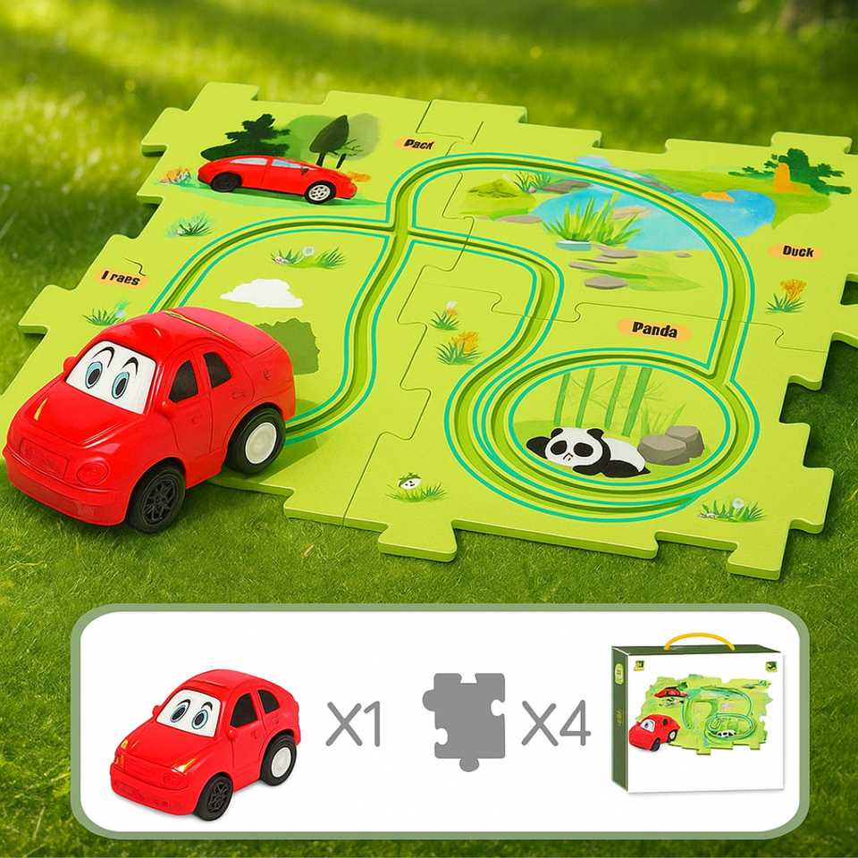 Car Track™ - Bygg, lek och upptäck - Set med leksaksbilar