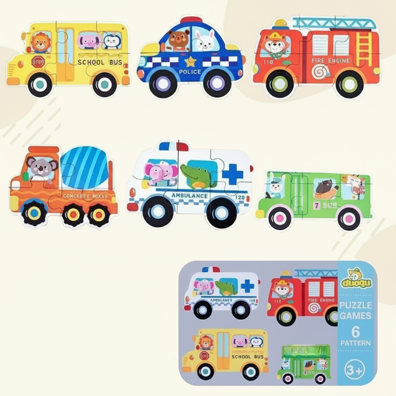 BrainBox – Lärande & Lek – 3D-pussel i trä