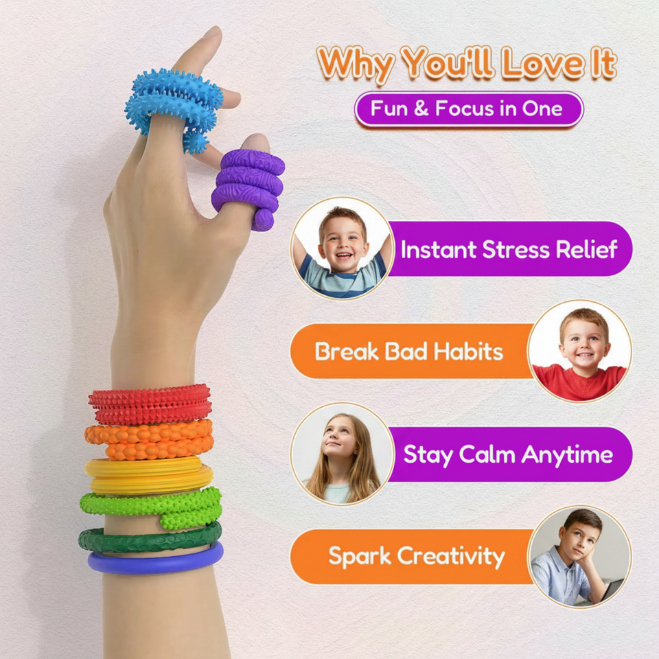 SensoryFlex – Lugnande & interaktivt – Sensoriska Fidget Sticks