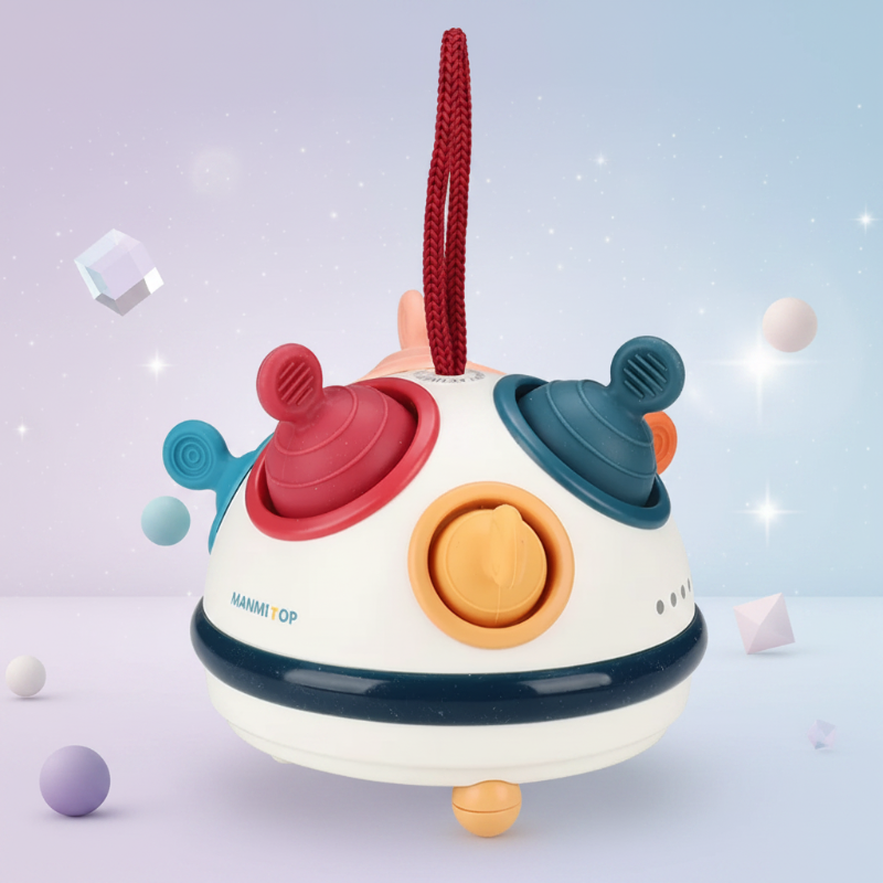 Pop Up Activity Toy – Upptäcka & lära – Sensoriska babyleksaker