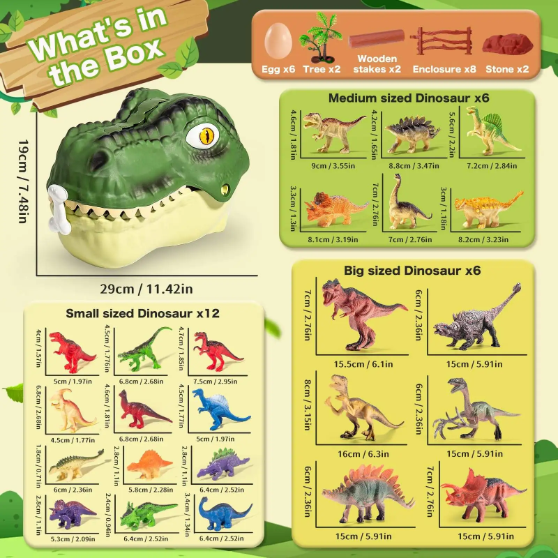 DinoWorld – Kreativt & realistiskt – Lekset med dinosauriehuvud