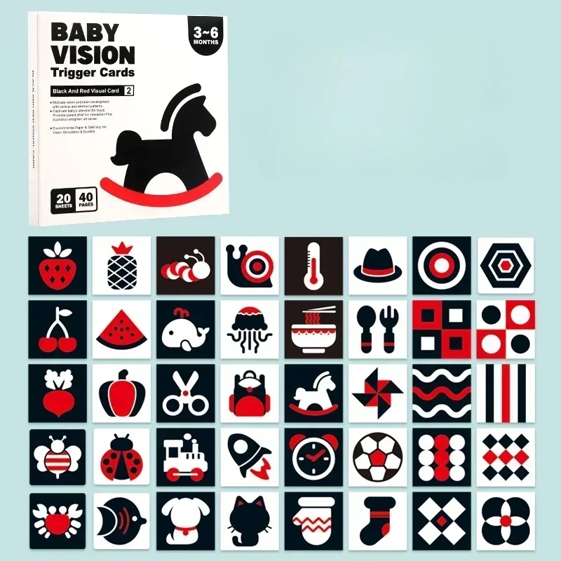 VisionBook – Utbildande & lärorikt – Babykognitionskortbok