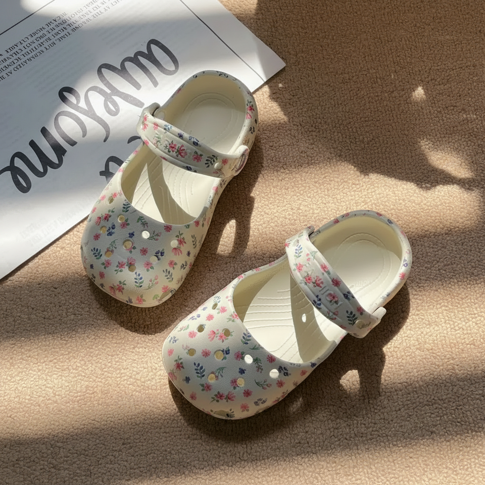 FlowerFeet – Eleganta och bekväma – Sandaler med blommönster