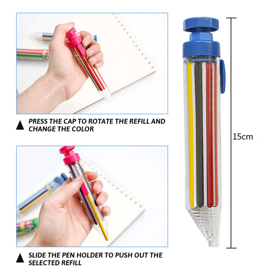 Push Crayon Pen™ - Ultimat ritverktyg för barn - Kritpenna