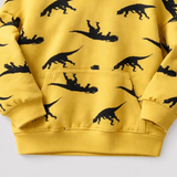DinoStyle – Varm och andningsbar – Hoodie med Triceratops-tryck