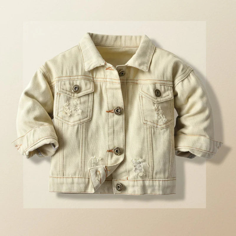 Candy Color-jeansjacka – Lättviktig jeansjacka för barn