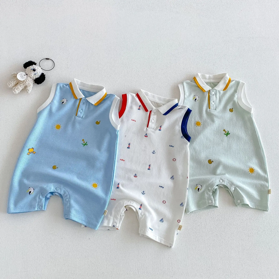 SunnyBaby – Bekväm och söt – Polo-body för spädbarn
