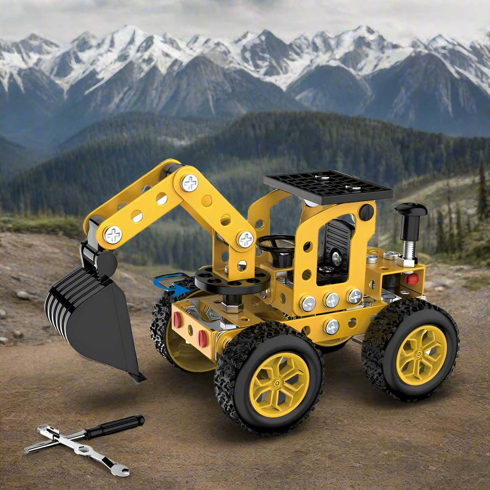 MetalBuild – Tufft & pedagogiskt – Konstruktionsfordonsset